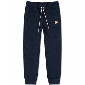 🦊 Maison Kitsuné Chillax Fox Patch Joggers — Navy, Size XL